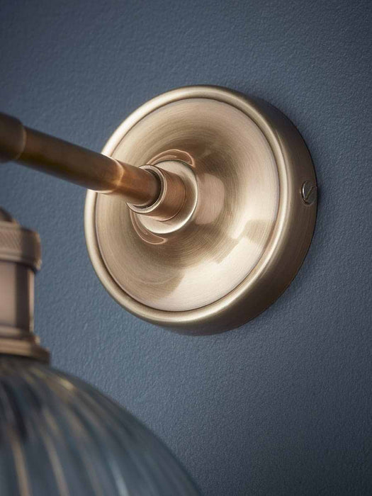 Reeded Glass Wall Light