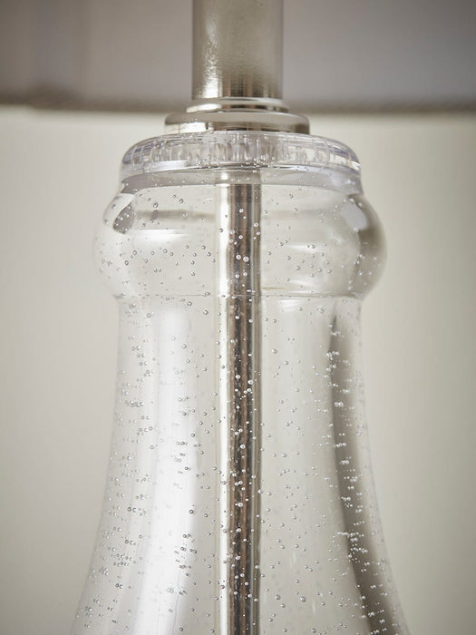 Oversized Dimpled Glass Table Lamp