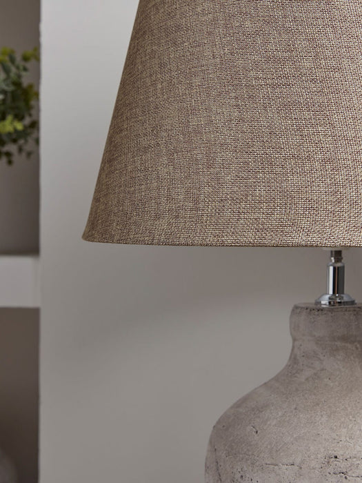 Textured Concrete Effect Table lamp