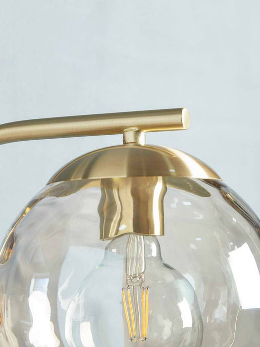 Dimpled Glass Floor Lamp