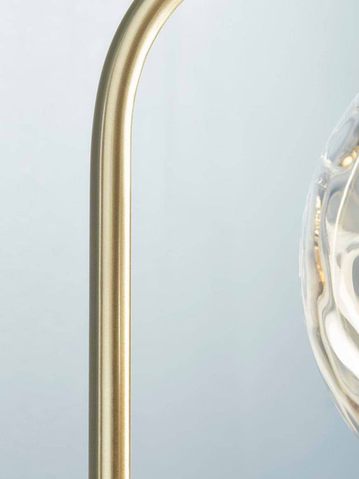 Dimpled Glass Floor Lamp