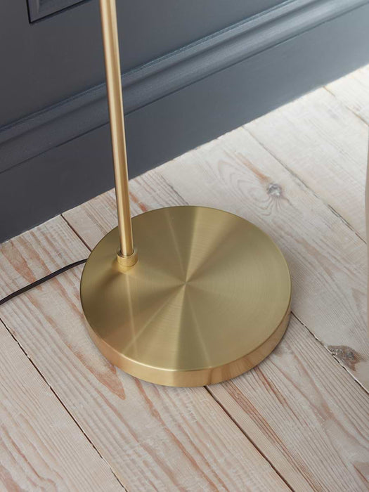 Dimpled Glass Floor Lamp