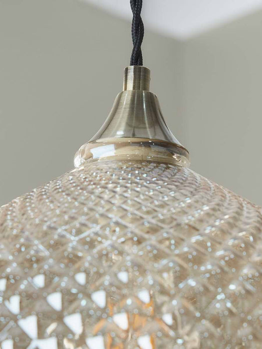 Lustre Textured Glass Pendant