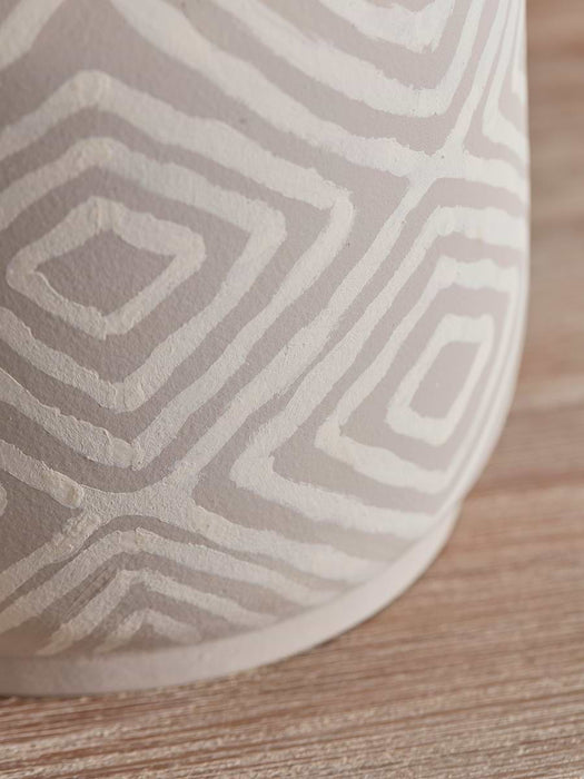 Taupe Diamond Table Lamp