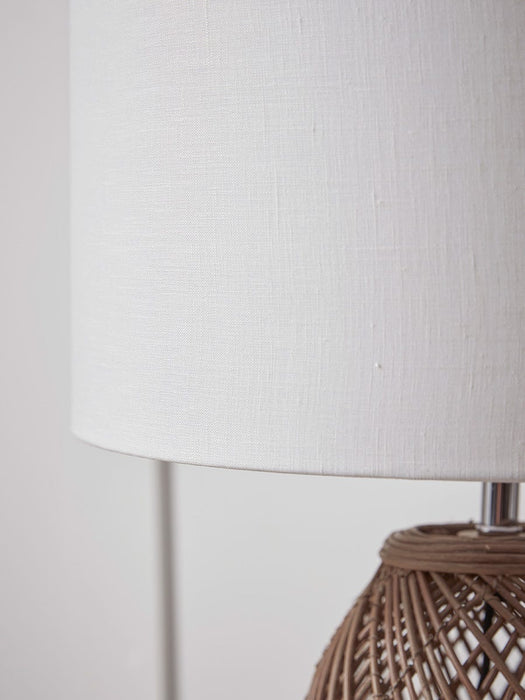 Round Rattan Dome Table lamp
