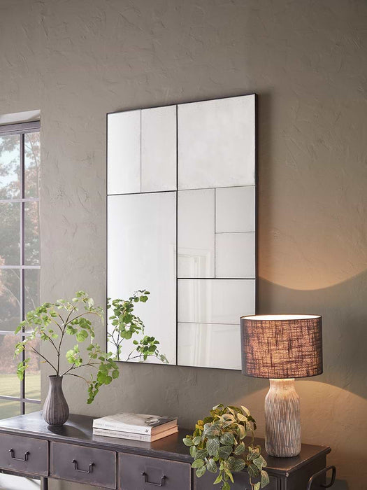 Antique Glass Panel Mirror