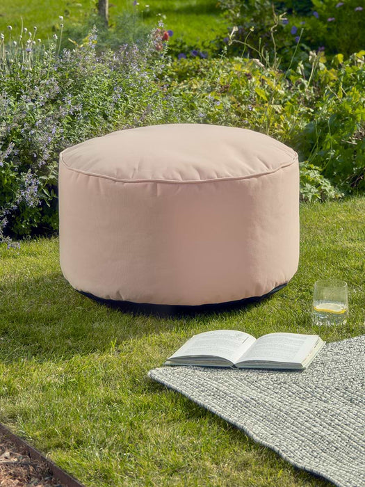 Indoor Outdoor Beanbag Pouffe - Soft Blush