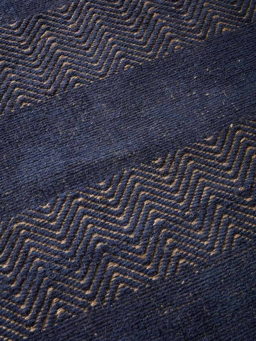 Navy Stripe Flatweave Runner