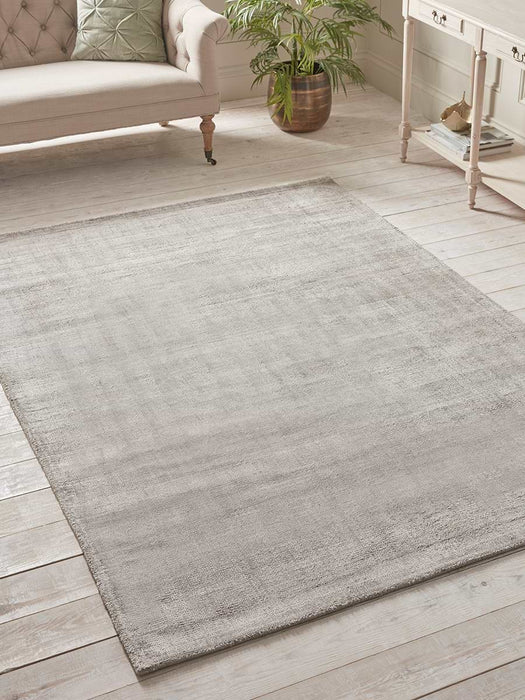 Soft Grey Lustre Rug - Medium