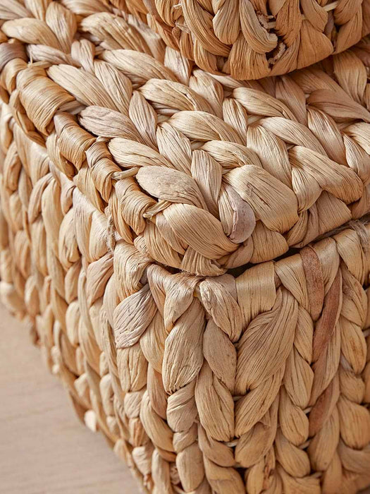 Three Hyacinth Storage Baskets
