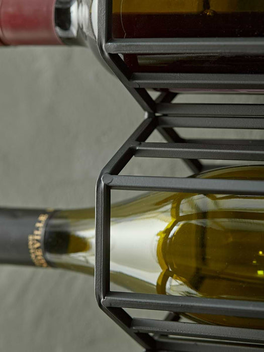 Hexagonal Wine Rack - Black