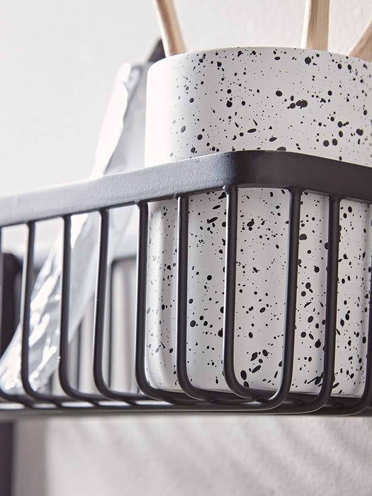 Iron Bathroom Shelf - Black
