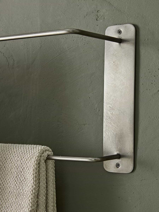 Distressed Zinc Towel Rail