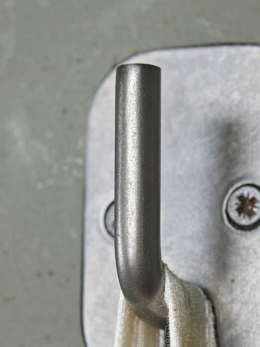 Distressed Zinc Single Hook
