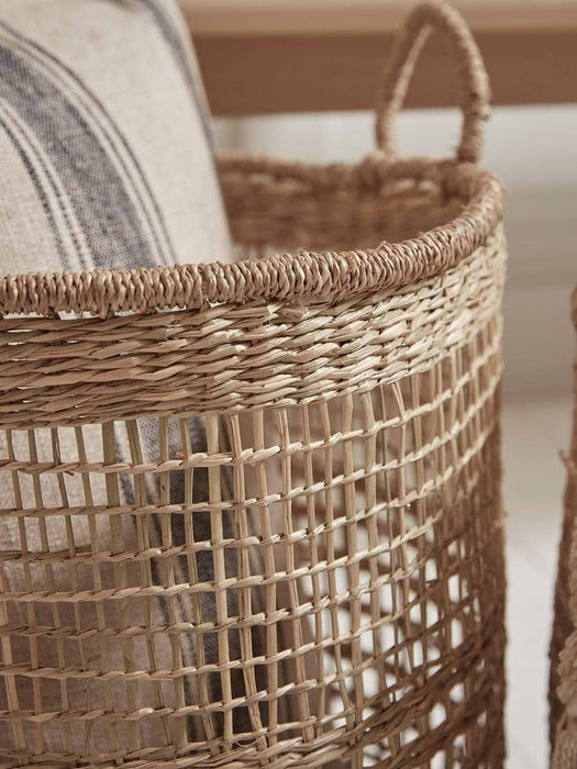 Three Seagrass Storage Basket