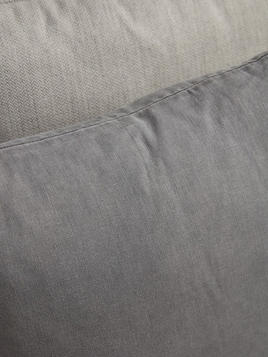 Linen Square Cushion Cover - Slate Grey