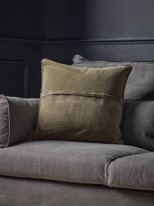 Velvet Square Cushion Cover - Forest Green