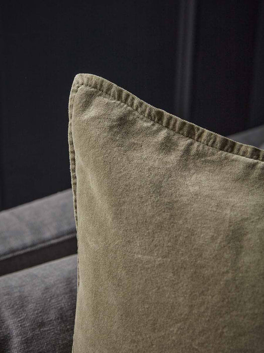 Velvet Square Cushion Cover - Forest Green