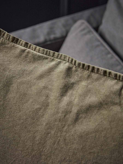 Velvet Square Cushion Cover - Forest Green