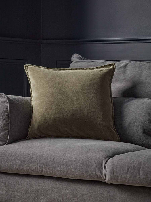 Velvet Square Cushion Cover - Forest Green
