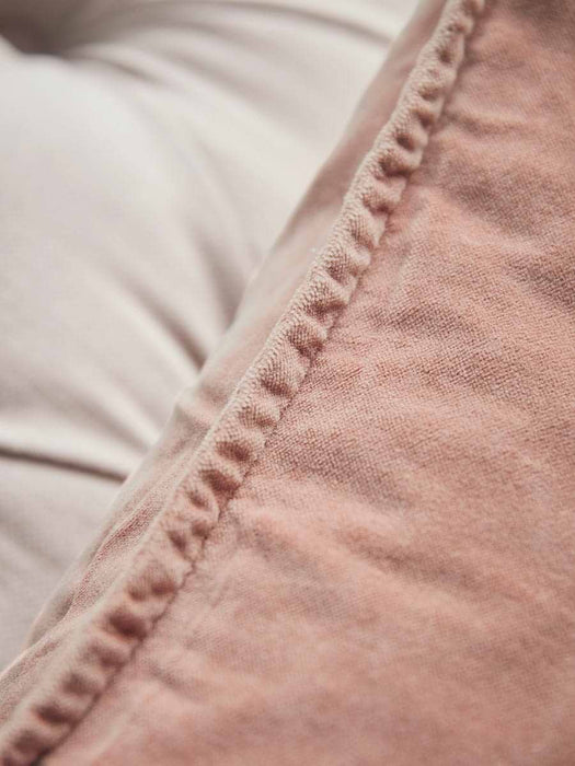 Velvet Square Cushion Cover - Burnt Rose