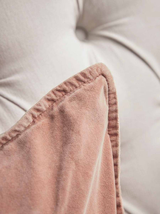 Velvet Square Cushion Cover - Burnt Rose