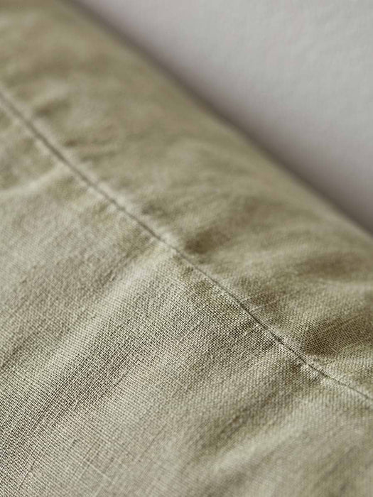 Linen Square Cushion Cover - Olive