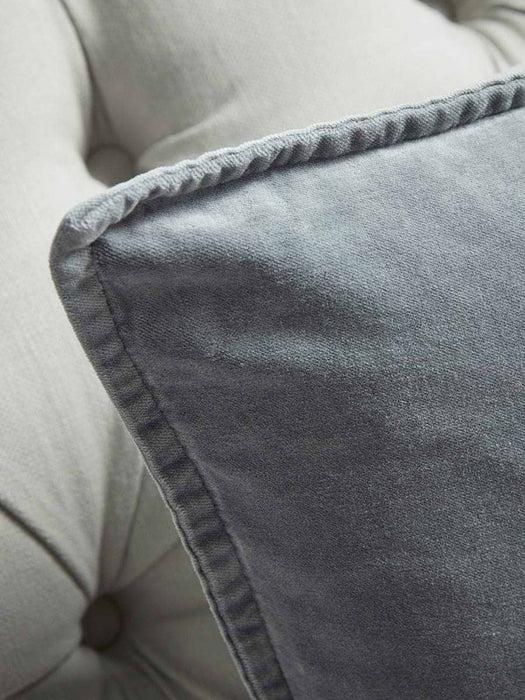 Velvet Square Cushion Cover - Dusky Blue