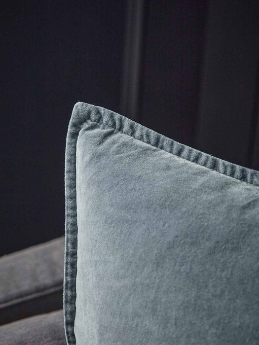 Velvet Square Cushion Cover - Dusky Blue
