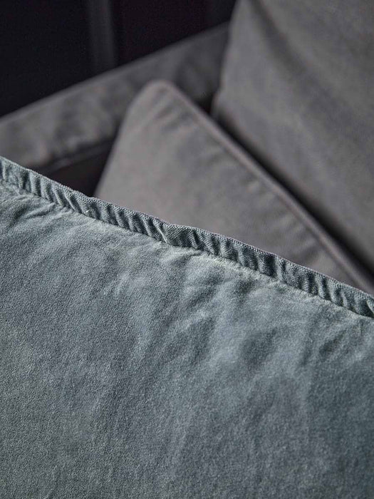 Velvet Square Cushion Cover - Dusky Blue