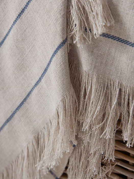 Blue Striped Throw