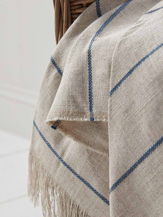 Blue Striped Throw