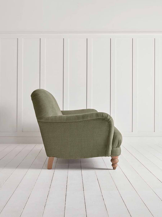 Horton Three Seater Sofa - Olive Luxury Linen