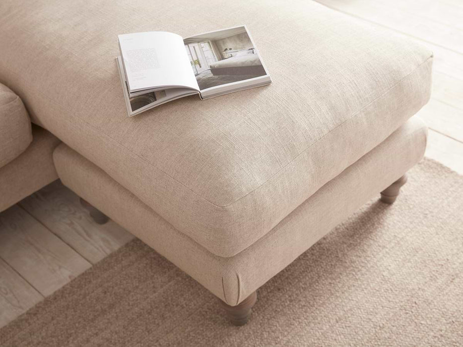 Reine Chaise Left Hand Facing Sofa â€“ Oat Cotton Linen