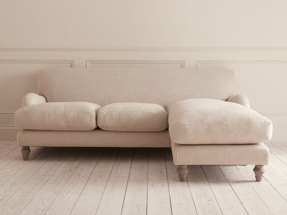 Reine Chaise Left Hand Facing Sofa â€“ Oat Cotton Linen