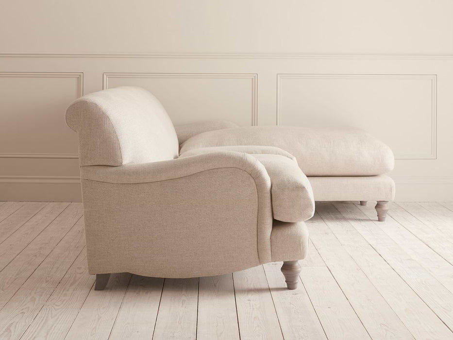 Reine Chaise Left Hand Facing Sofa â€“ Oat Cotton Linen