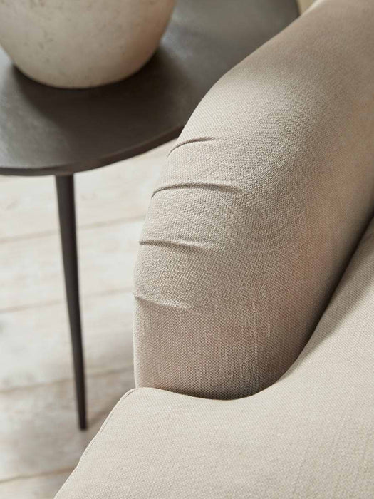 Reine Loveseat Taupe Cotton linen
