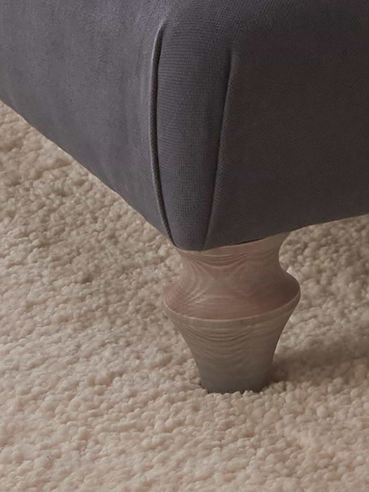 Reine Ottoman - Nordic Blue Cotton Linen