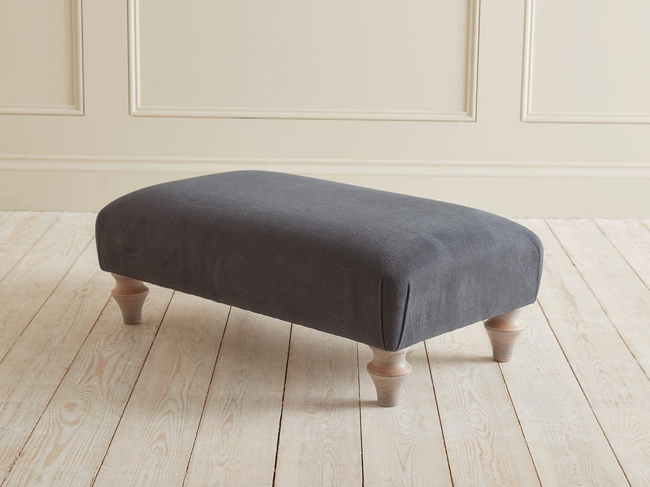 Reine Ottoman - Nordic Blue Cotton Linen