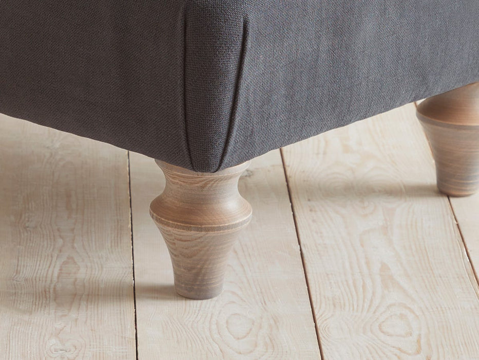 Reine Ottoman - Nordic Blue Cotton Linen