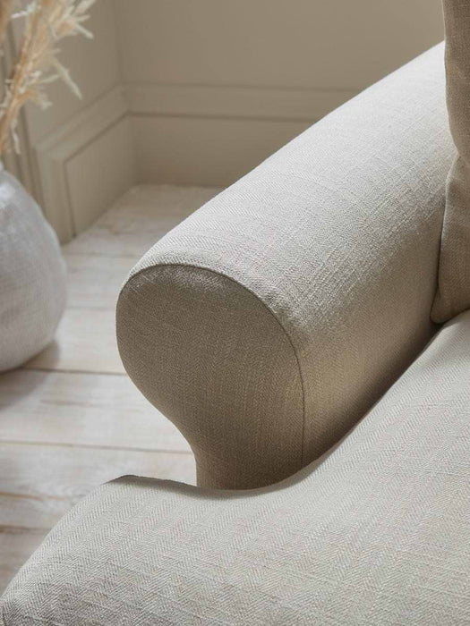 Visby Loveseat â€“ Sand Herringbone