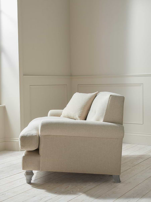 Visby Loveseat â€“ Sand Herringbone