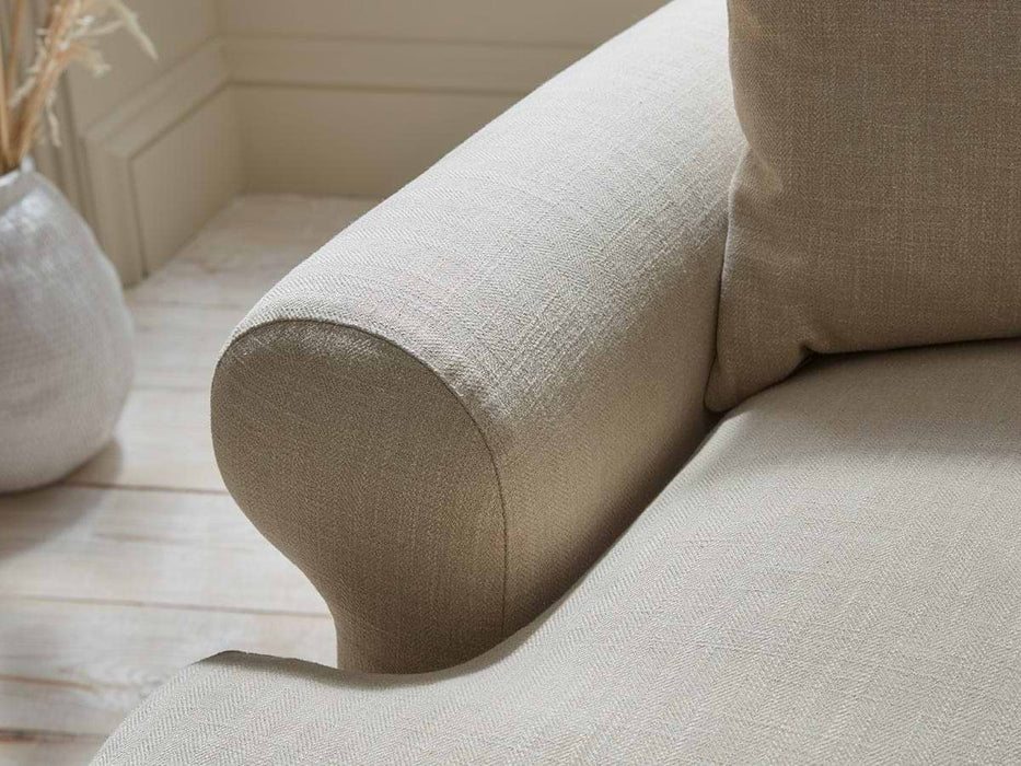 Visby Loveseat â€“ Sand Herringbone