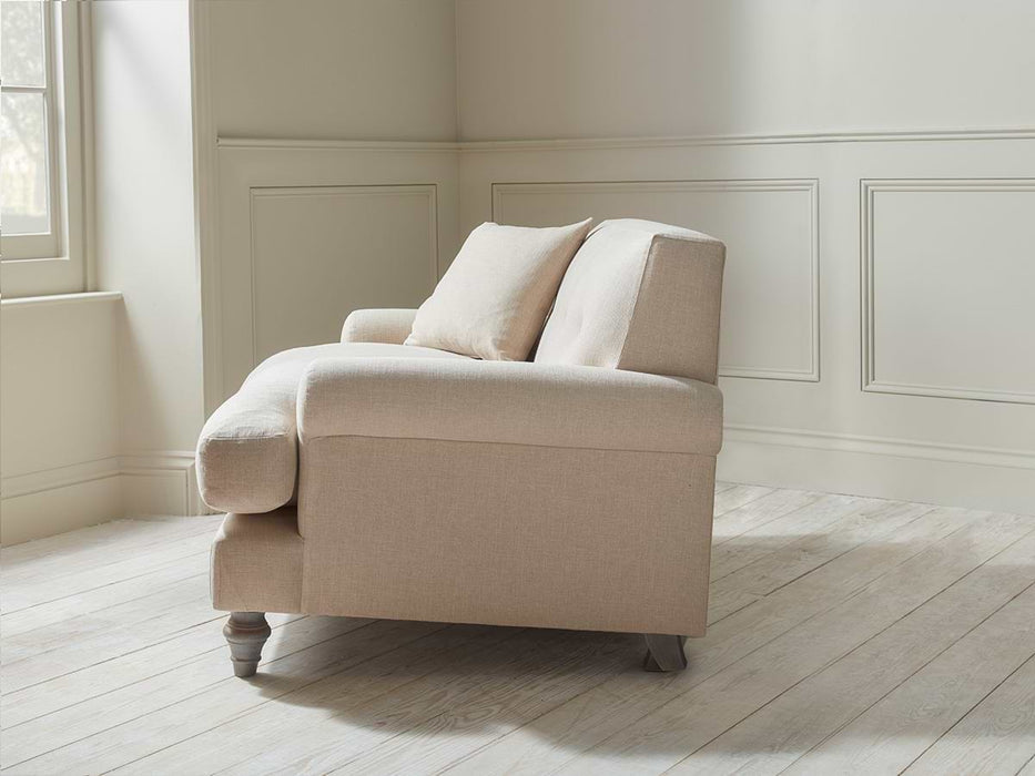 Visby Loveseat â€“ Sand Herringbone