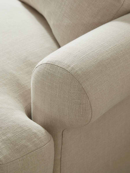 Visby Armchair â€“ Sand Herringbone
