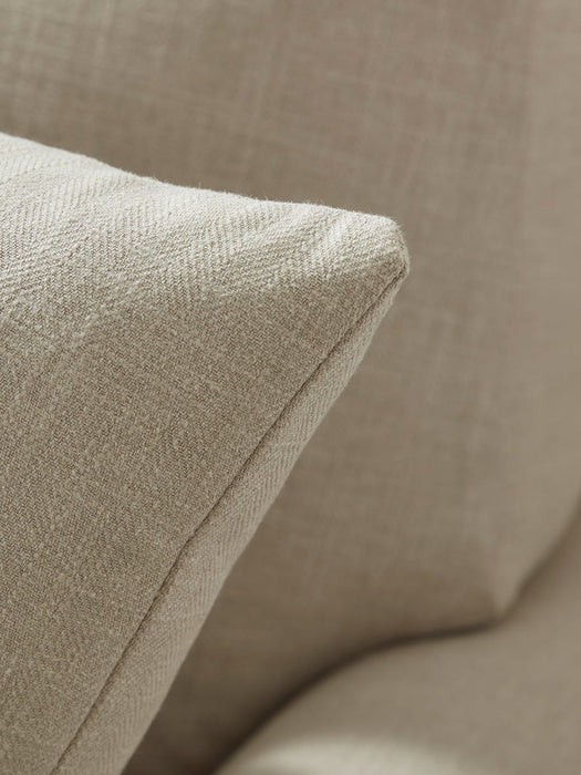 Visby Armchair â€“ Sand Herringbone