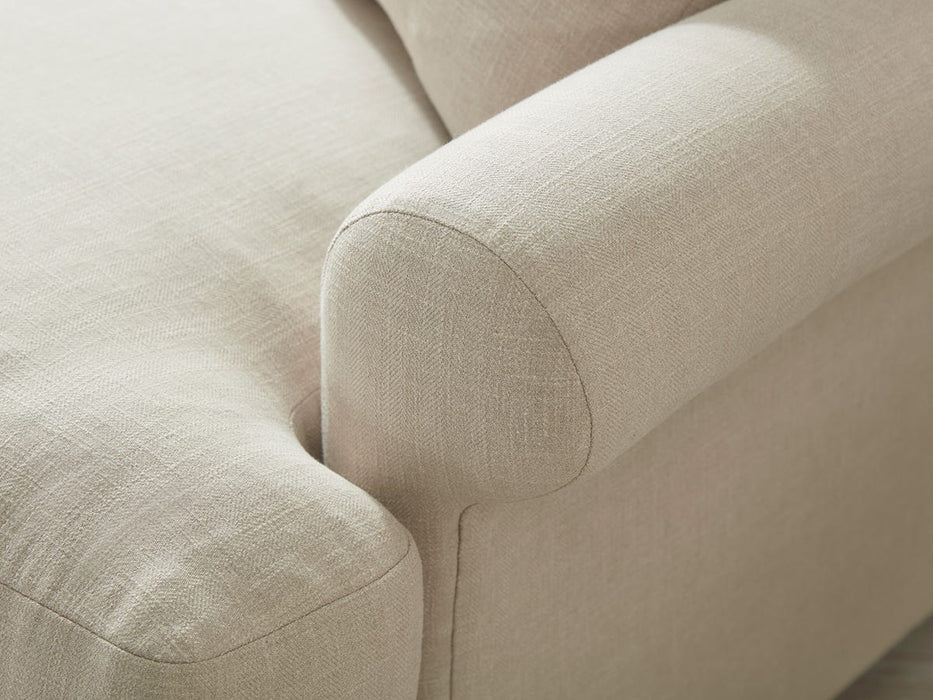 Visby Armchair â€“ Sand Herringbone