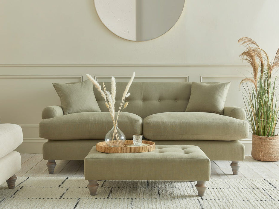 Visby Two Seater Sofa â€“ Fern Herringbone
