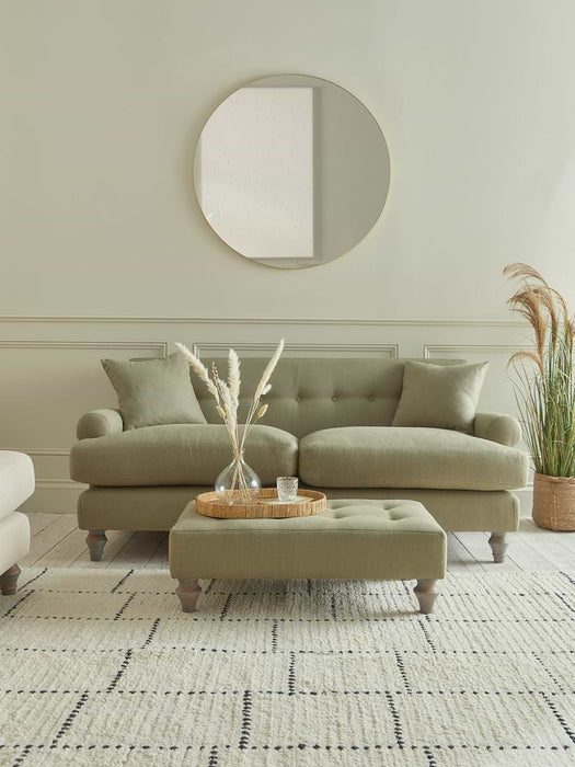 Visby Two Seater Sofa â€“ Fern Herringbone