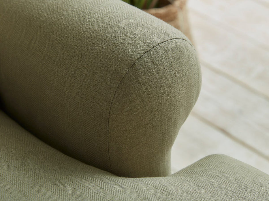 Visby Two Seater Sofa â€“ Fern Herringbone
